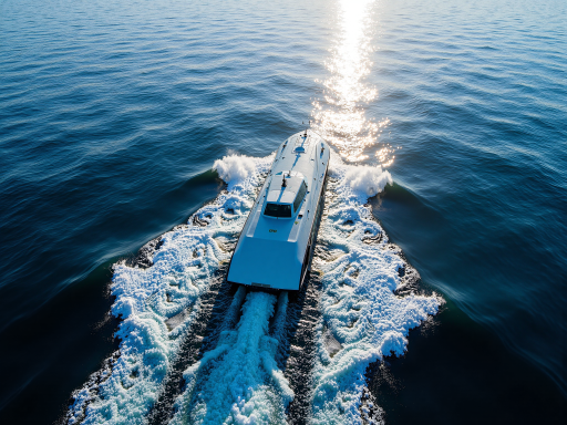 辽渔集团标识，蓝色海洋主题，渔船剪影图案，企业标识文字